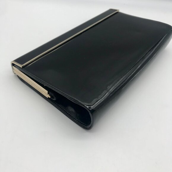 Jimmy Choo Black Patent Leather Cayla Clutch - Picture 9 of 11